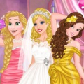 Princesses Different Shoulder Dress
