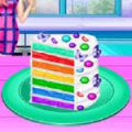 Rainbow Cake Cooking